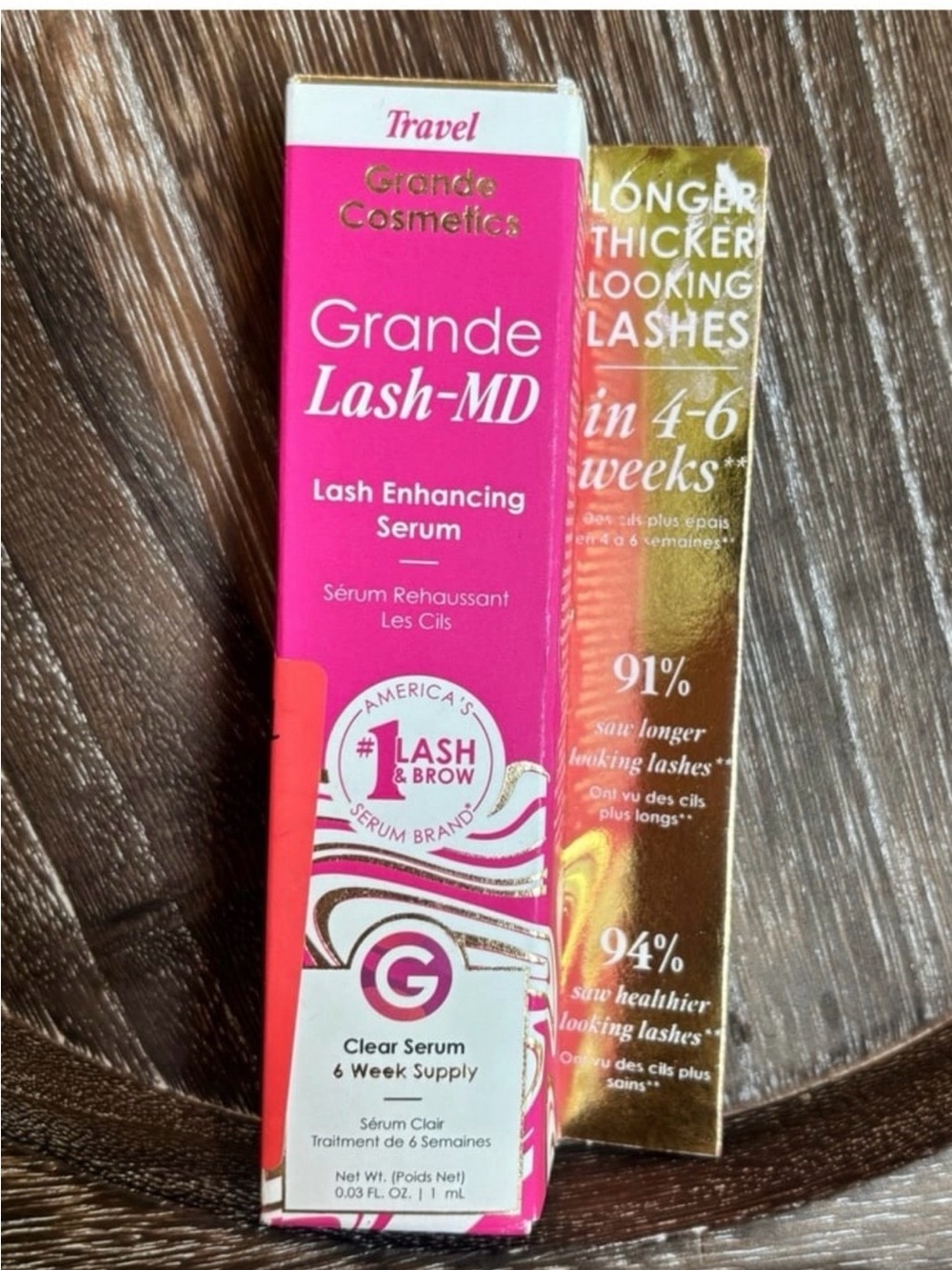 Grande Cosmetics GrandeLASH-MD Lash Enhancing Serum Travel Size New